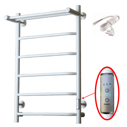 Полотенцесушитель Пэк сп 6 П 80х50 белый ВГП Полотенцесушитель Пэк сп 6 П 80х50 белый ВГП