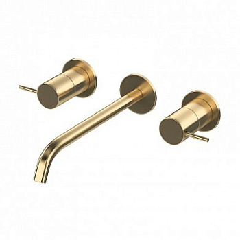 LEAF-BLI3L-L-SR Смеситель для раковины встраиваемый на три отверстия, исполнение Sunrise