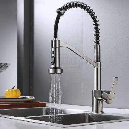 Смеситель для кухни латунь, сатинS963L