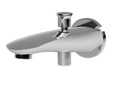 F8070100 Like, излив на ванну 175 мм с переключателем на душ, Хром, шт. F8070100 Like, излив на ванну 175 мм с переключателем на душ, Хром, шт.