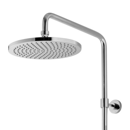 ECO-CVD-BORO Душевая стойка со смесителем для ванны, верхний душ диаметр 25,5 см, ручной душ двухфункциональный, брашированное золото ECO-CVD-BORO Душевая стойка со смесителем для ванны, верхний душ диаметр 25,5 см, ручной душ двухфункциональный, брашированное золото