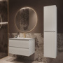База под раковину Welle 800 подвесная, 2 выкатных ящика soft-close, M.White