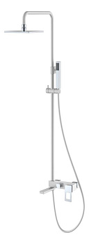 Стойка для душа Q WhiteChrome_Комплект