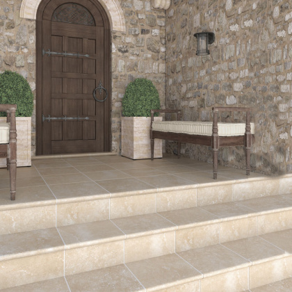 Ступень угловая CARTABON STONE OCRE 33х33х4