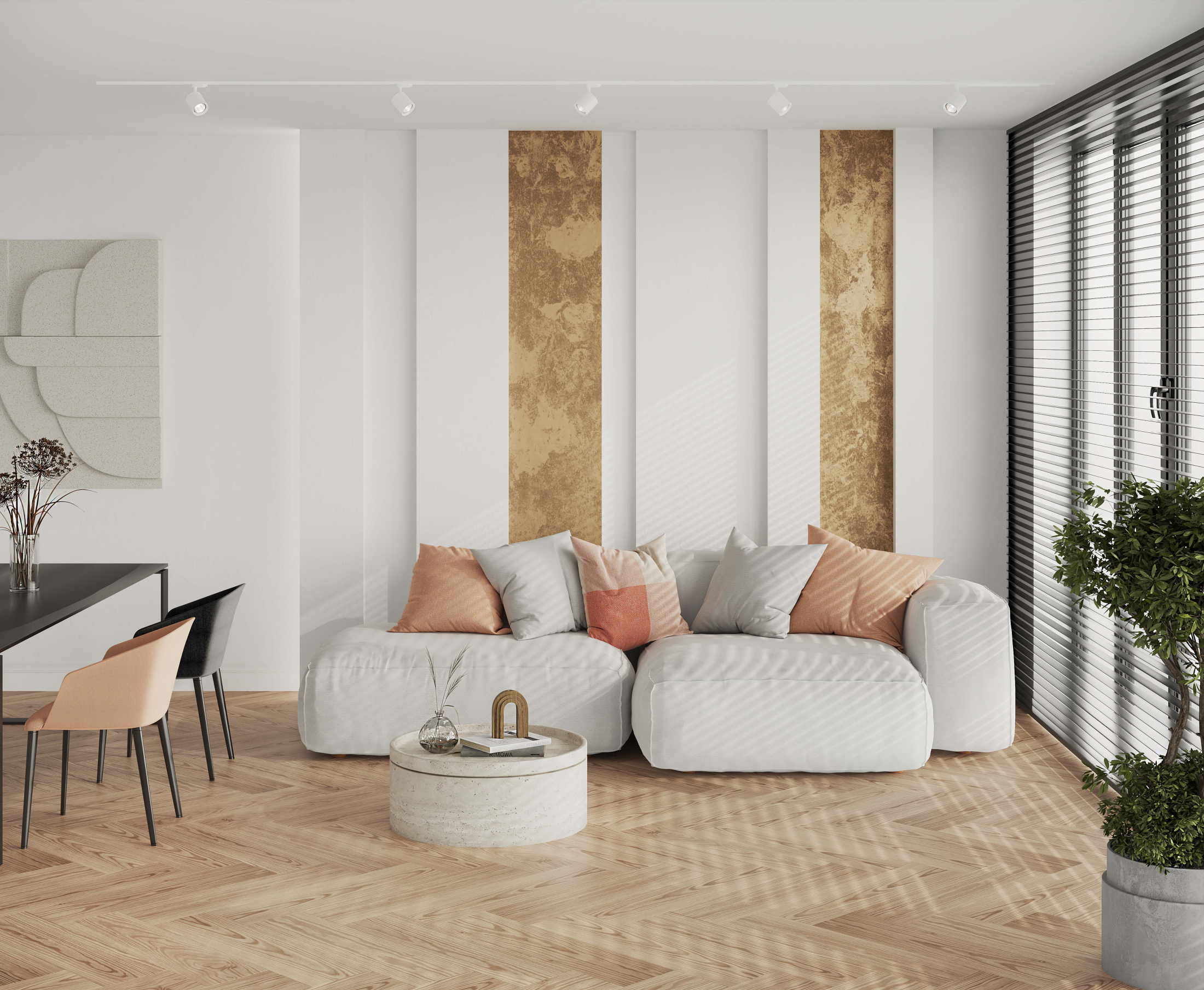 Italo Керамогранит бежевый 14,7х59,4