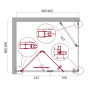Душевой уголок BelBagno ALBANO-AS-1-80-C-Cr Душевой уголок BelBagno ALBANO-AS-1-80-C-Cr