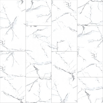 Виниловый SPC ламинат Royce Quadro QV-608 МРАМОР БЛИСС (4мм/42кл/1,8м2) (600мм*300мм), м2