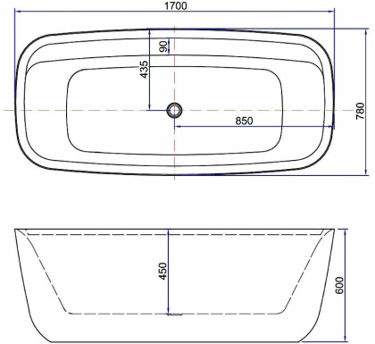 Акриловая ванна Aquanet Family Fine 170x78 95778 Gloss Finish (панель Black matte) Акриловая ванна Aquanet Family Fine 170x78 95778 Gloss Finish (панель Black matte)