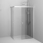 W94G-403-12090-MТ Душевое ограждение X-Joy Square Slide 120х90, мат Хром, прозрачное