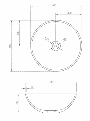 Раковина накладная ABBER Stein AS2608 белая матовая Раковина накладная ABBER Stein AS2608 белая матовая