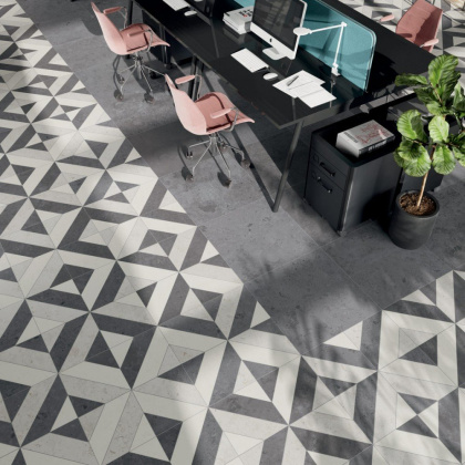 Керамогранит Про Лаймстоун серый темный натуральный обрезной 60x60x0,9