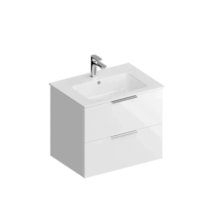 Тумба PIANO Forte подвесная 65 см, 2 ящика, белый глянцевый Тумба PIANO Forte подвесная 65 см, 2 ящика, белый глянцевый