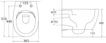 Чаша подвесного унитаза Allen Brau Fantasy 4.11004.SM розовый Чаша подвесного унитаза Allen Brau Fantasy 4.11004.SM розовый