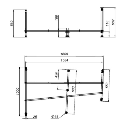 W80A-170U110W-R Like, каркас 170х110 см, универсальный, шт
