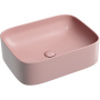 Умывальник чаша накладная прямоугольная (цвет Розовый Матовый) Element 505*380*150мм