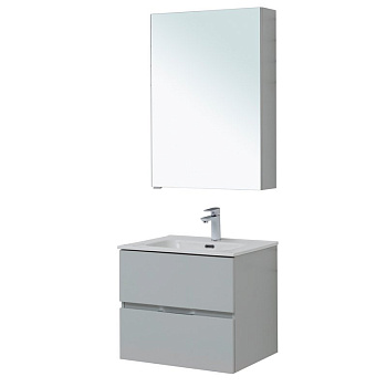 Мебель для ванной Aquanet Алвита New 60 2 ящика, серый