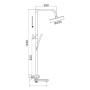 Душевая стойка с термостатом ROSE R39C R3936C