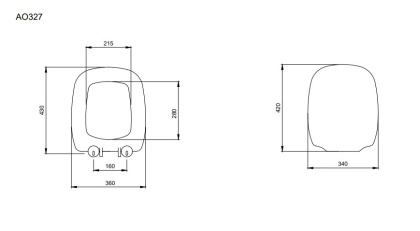 Крышка-сиденье для унитаза Bocchi Fenice A0327-007 жасмин, шт Крышка-сиденье для унитаза Bocchi Fenice A0327-007 жасмин, шт