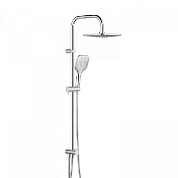 931000000 Eclipse, душ. система: верхний душ 220мм, ручн.душ 3 ф-ии 120 мм, штанга 1010 мм, Хром