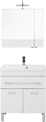 Мебель для ванной Aquanet Верона NEW 75 белый (напольный 1 ящик 2 дверцы)