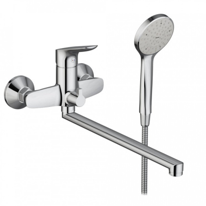 779500000 Origin Bit, Смеситель Для ванны/душа с универсальным изливом 350 мм, ручным душем, шт