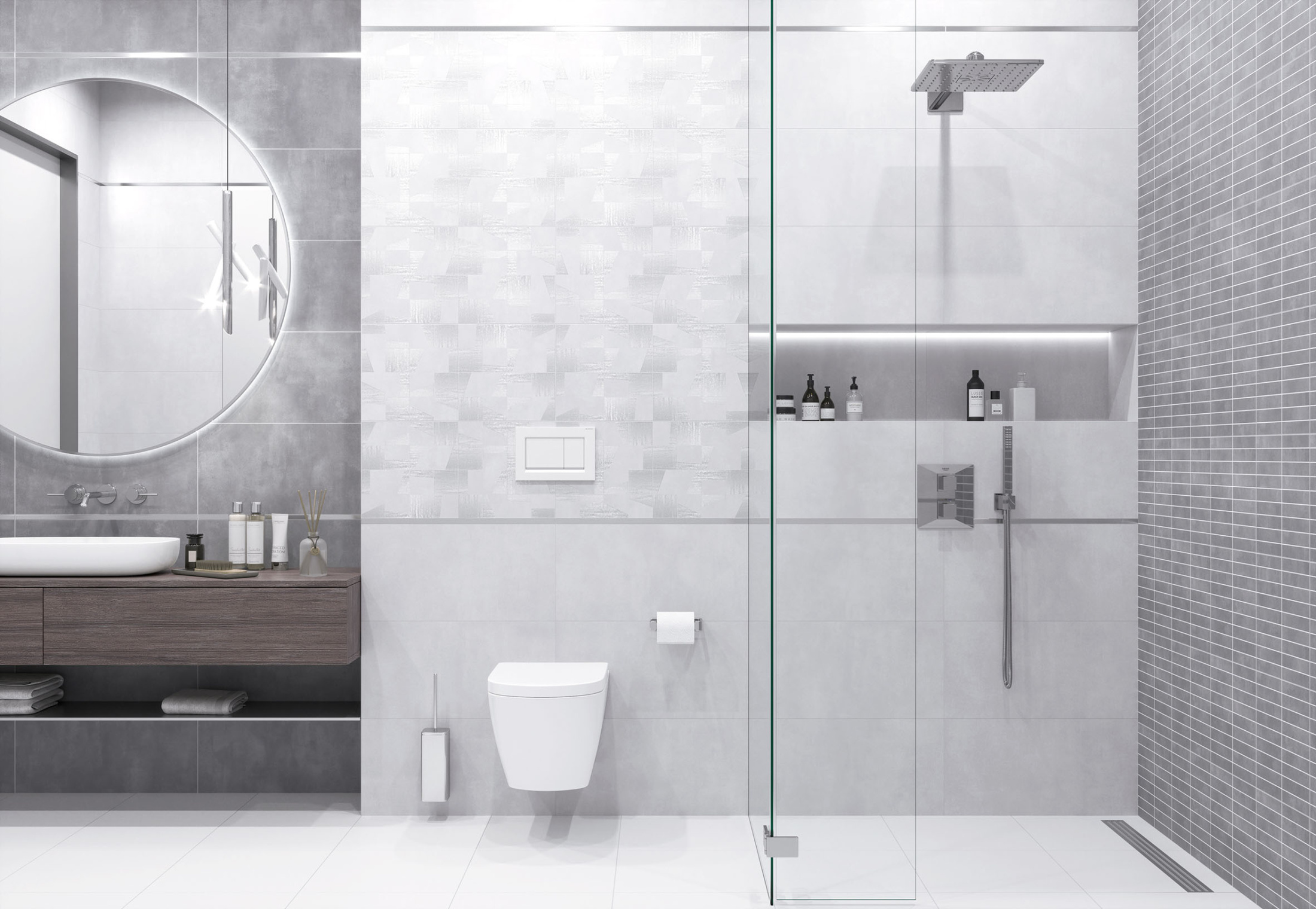 Moby Мозаика серый 28,6х29,8