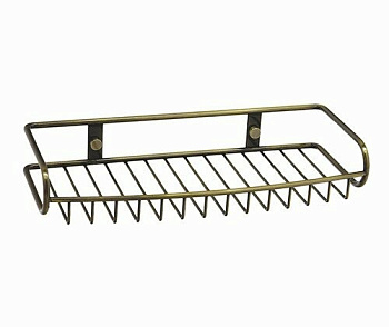 Полка металлическая, 30х5х13 см, цвет бронза, K-1611