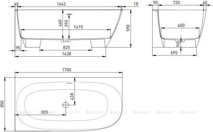 Ванна из искусственного камня Salini SOFIA Corner Left 102515G угловая Ванна из искусственного камня Salini SOFIA Corner Left 102515G угловая