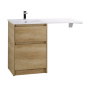 Тумба с раковиной напольная BelBagno KRAFT-LVD-58/120-L Pino Pasadena, раковина белая Тумба с раковиной напольная BelBagno KRAFT-LVD-58/120-L Pino Pasadena, раковина белая