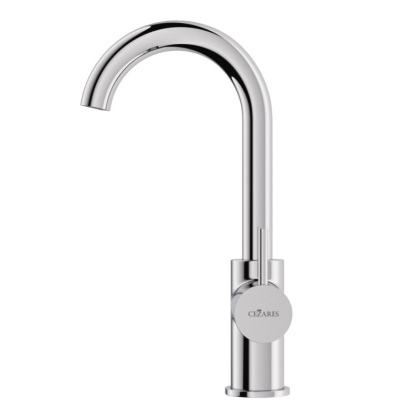 LEAF-LSM-A-L-01-W0 Смеситель для кухни однорычажный, без донного клапана, исполнение Хром