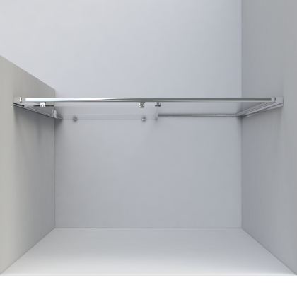 Душевая дверь Garda VDS-1G130CLGM, 1300, вороненая сталь, стекло прозрачное