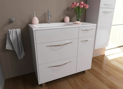 Комплект мебели Barcelona 900х450 левосторонний напольный 3 ящика 1 дверь (ШхГхВ) 898х446х860