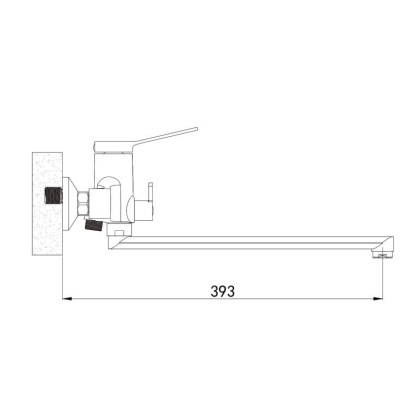 Смеситель для ванны Shevanik S62T S6222T