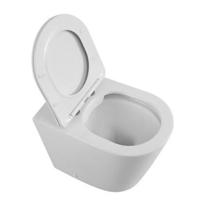 FLAY-R Унитаз приставной безободковый с сиденьем дюропласт soft close, BB1003CBR/SC FLAY-R Унитаз приставной безободковый с сиденьем дюропласт soft close, BB1003CBR/SC