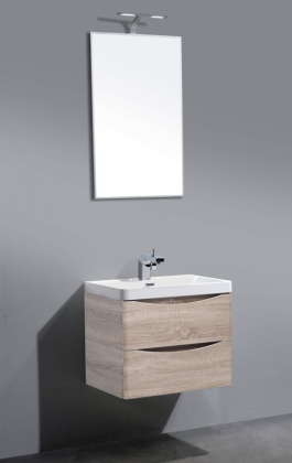 Тумба с раковиной подвесная  BelBagno ANCONA-N 60 Bianco Lucido, раковина белая Тумба с раковиной подвесная  BelBagno ANCONA-N 60 Bianco Lucido, раковина белая
