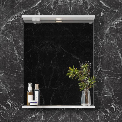 Зеркало Onika Коралл 50 белое, с подсветкой