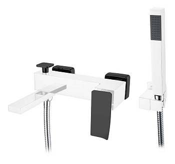 Смеситель для ванны QChromeBlack.2_Комплект Смеситель для ванны QChromeBlack.2_Комплект