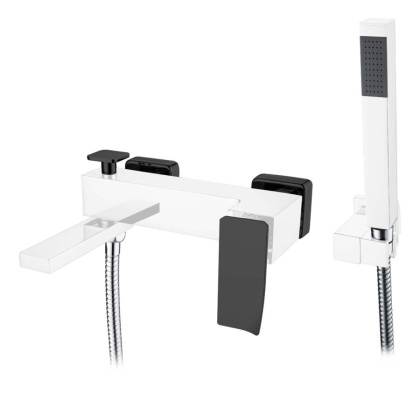 Смеситель для ванны QChromeBlack.2_Комплект Смеситель для ванны QChromeBlack.2_Комплект