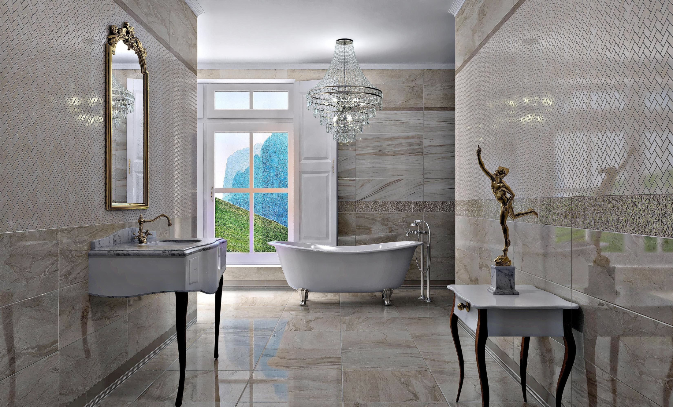 Керамогранит SG631702R Контарини светлый лаппатированный 60*60*11 (4шт/1,44 м2), м2