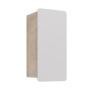 Полупенал Lemark OLIVIA 35см подвесной, 1 дверный, открывание лев/прав, цвет корпуса: Дуб кантри, цвет фасада: Белый глянец