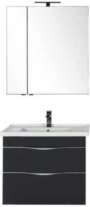 Мебель для ванной Aquanet Эвора 80 серый антрацит Мебель для ванной Aquanet Эвора 80 серый антрацит