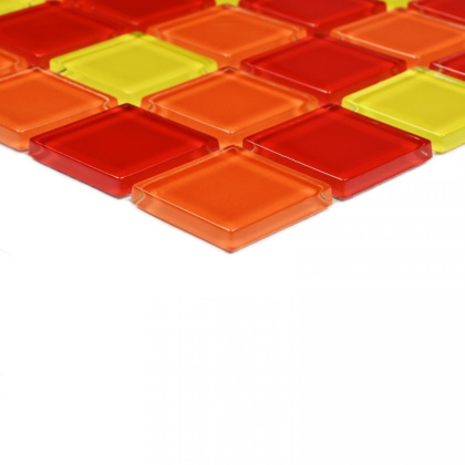 Мозаика стеклянная Fruit mix (чип 4*25*25) 300*300(22шт-1.98м2), м2