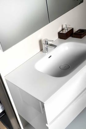 Тумба без раковины Vallessi 100*46cm WHITE 2 полки, 837-100-W Boheme