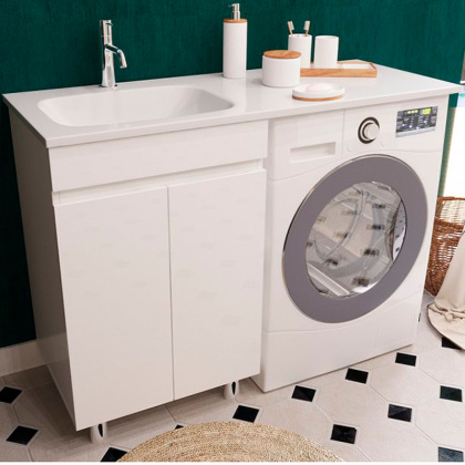 Комплект мебели Barcelona Luxe 1200х482 левосторонний напольный 2-х дверный (ШхГхВ) 548х476х860