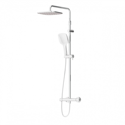 DX218092000 Option, душевая система с ТМС Для душа: верхний душ 230*230мм, ручной душ 120мм, 3 режим