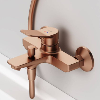 F85A10044 X-Joy, смеситель д/ванны/душа, роз. золото