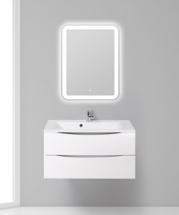 Тумба с раковиной подвесная BelBagno MARINO 90 Cappuccino Lucido, раковина белая Тумба с раковиной подвесная BelBagno MARINO 90 Cappuccino Lucido, раковина белая