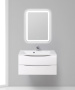 Тумба с раковиной подвесная BelBagno MARINO 90 Cappuccino Lucido, раковина белая Тумба с раковиной подвесная BelBagno MARINO 90 Cappuccino Lucido, раковина белая