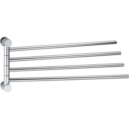 K-1034GUN METAL Держатель полотенец четверной