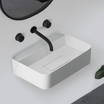 Раковина подвесная ABBER Stein AS2626 белая матовая Раковина подвесная ABBER Stein AS2626 белая матовая